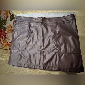 A New Day Faux Leather Mini - Burgundy